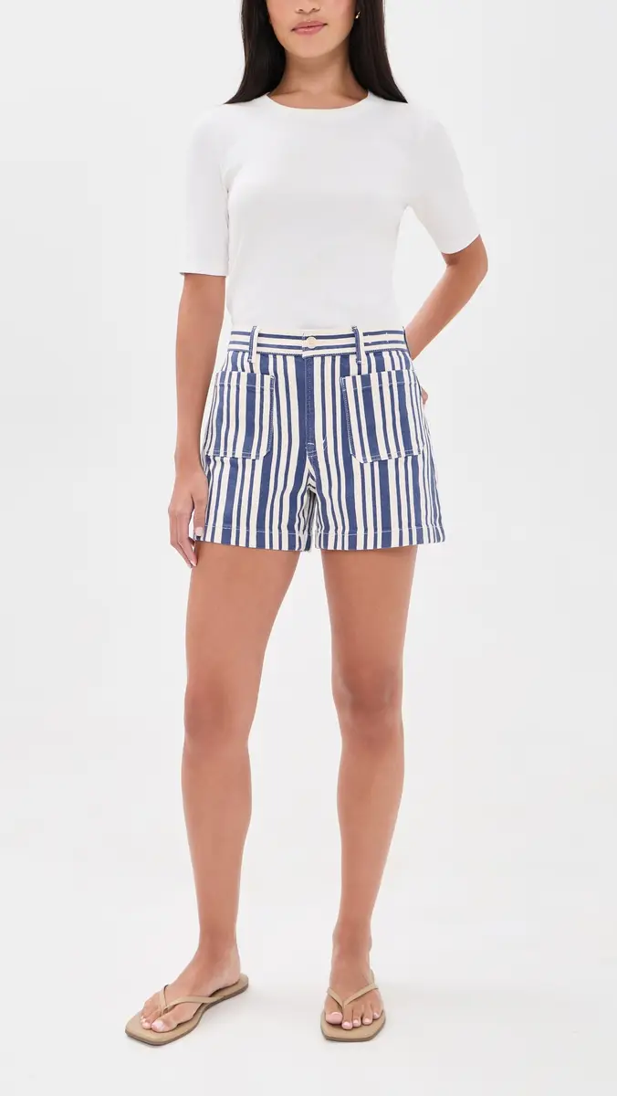 Madewell The Emmy Short in Waterfall Stripe | Thumbnail 5 Madewell The Emmy Short in Waterfall Stripe | Thumbnail 5