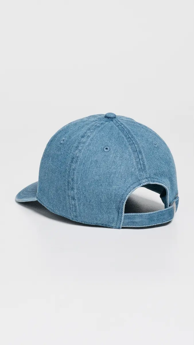 MOTHER Hats Off Cap Denim Baby Blue One Size | Thumbnail 4 MOTHER Hats Off Cap Denim Baby Blue One Size | Thumbnail 4