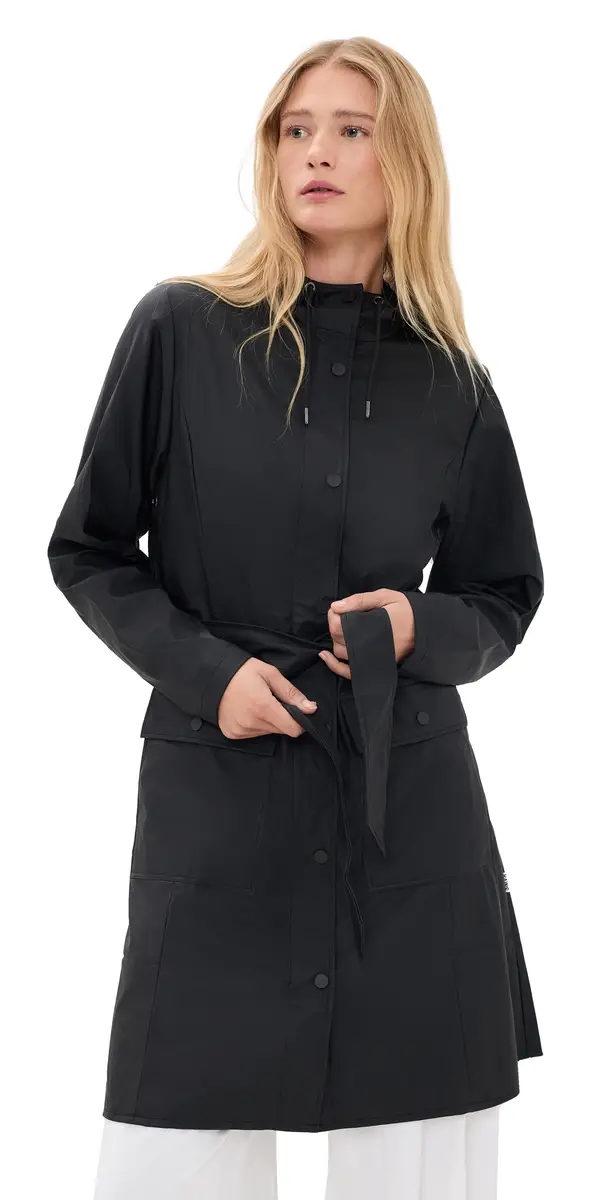 Rains Curve Long Jacket W3 Black L | Image 1 Rains Curve Long Jacket W3 Black L | Image 1