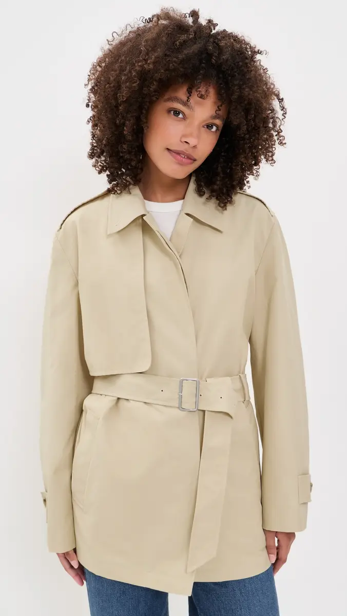 Vince Cotton Blend Short Trench Jacket | Thumbnail 2 Vince Cotton Blend Short Trench Jacket | Thumbnail 2