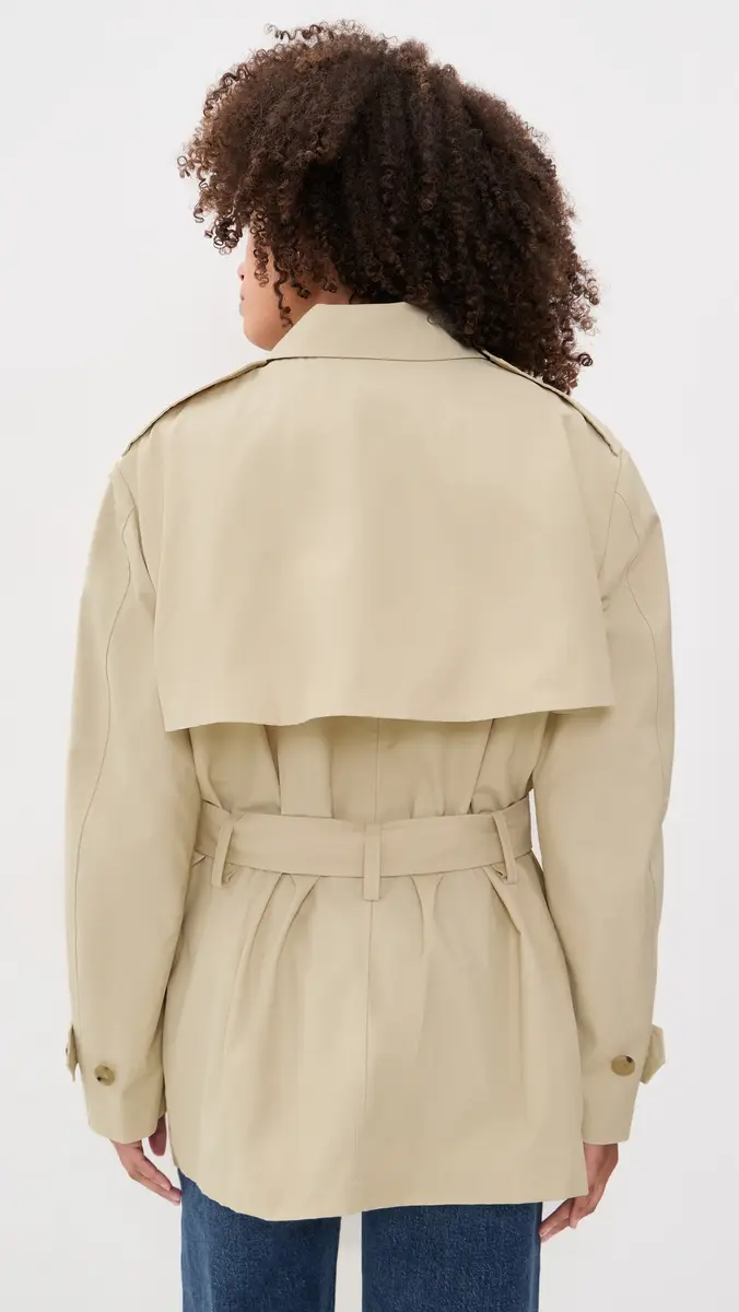 Vince Cotton Blend Short Trench Jacket | Thumbnail 3 Vince Cotton Blend Short Trench Jacket | Thumbnail 3