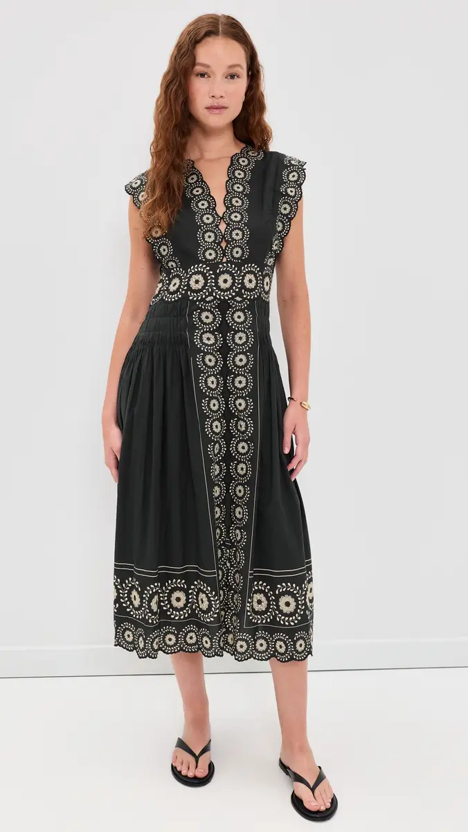 Sea Mirabel Print Midi Dress | Thumbnail 5 Sea Mirabel Print Midi Dress | Thumbnail 5