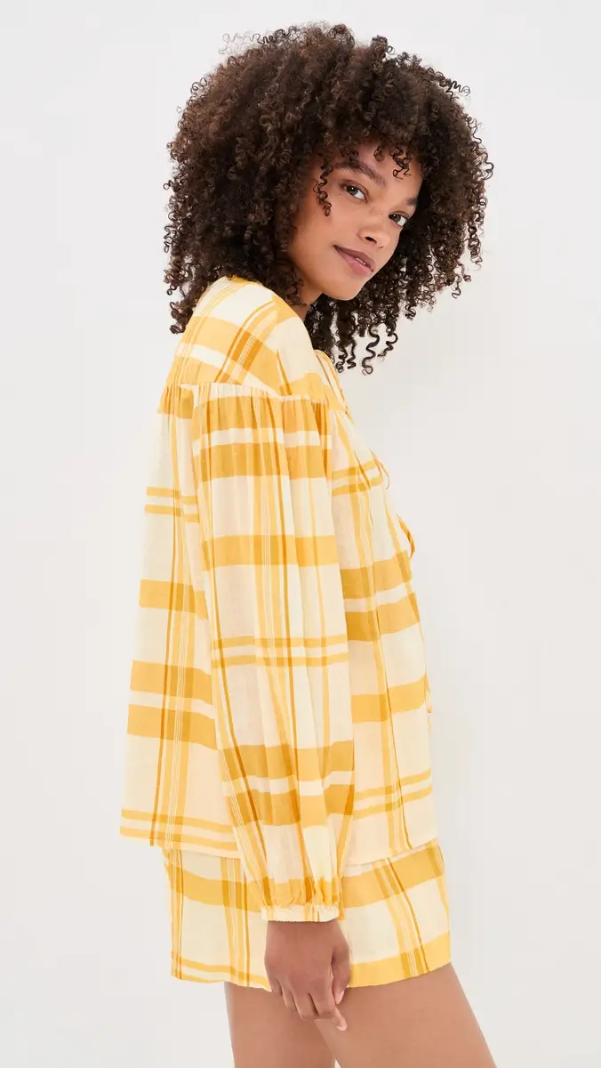 Dress To Off-white Yellow Frescor Front Ties Blouse | Thumbnail 4 Dress To Off-white Yellow Frescor Front Ties Blouse | Thumbnail 4