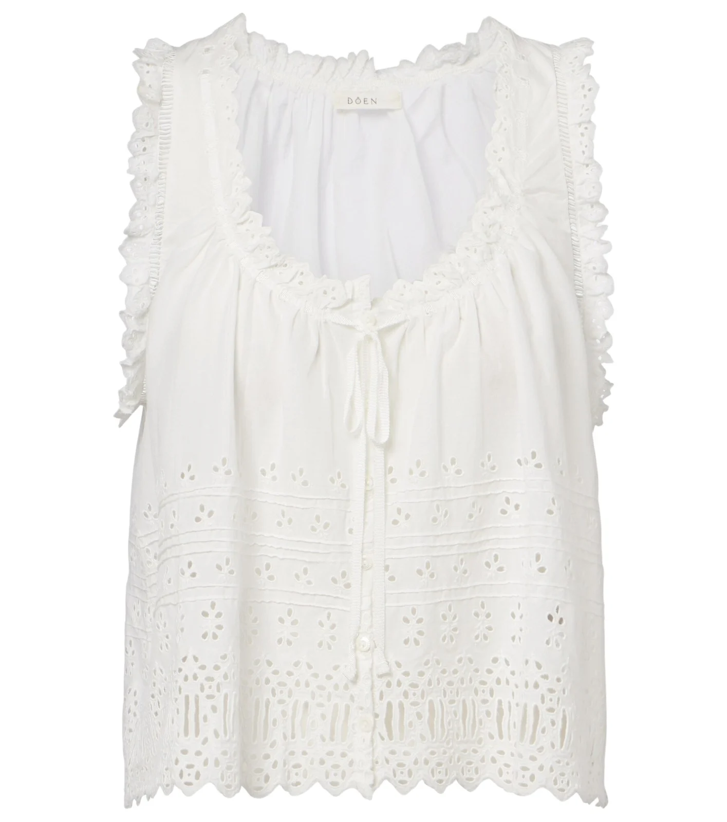 Dôen Toussine broderie anglaise cotton top