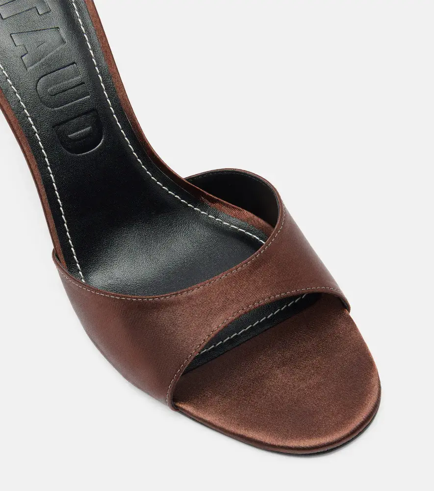Staud Brigitte satin wedge mules | Thumbnail 4 Staud Brigitte satin wedge mules | Thumbnail 4