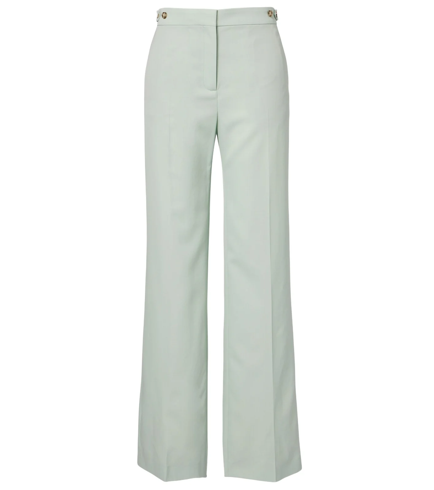 Wool straight pants