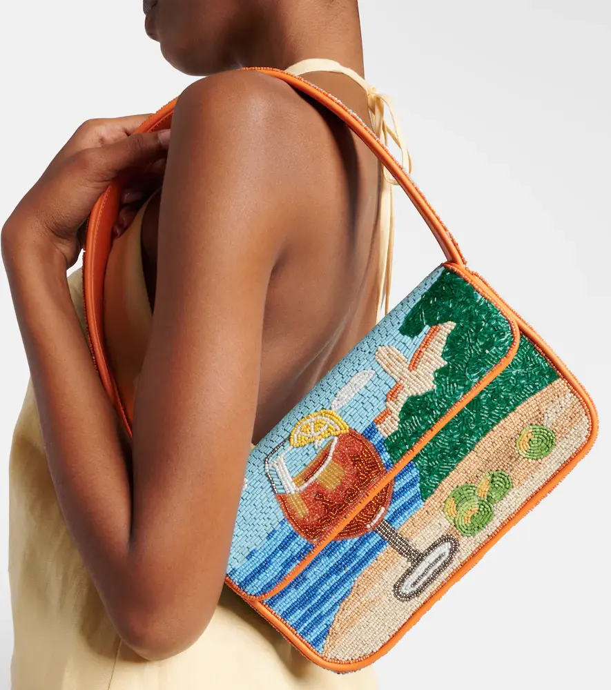 Staud Tommy Small beaded shoulder bag | Thumbnail 4 Staud Tommy Small beaded shoulder bag | Thumbnail 4