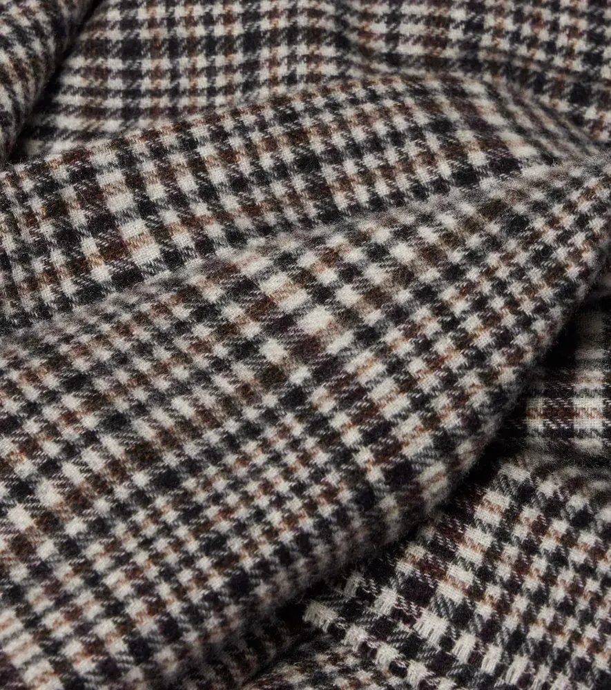 Brunello Cucinelli Checked cashmere scarf | Thumbnail 2 Brunello Cucinelli Checked cashmere scarf | Thumbnail 2