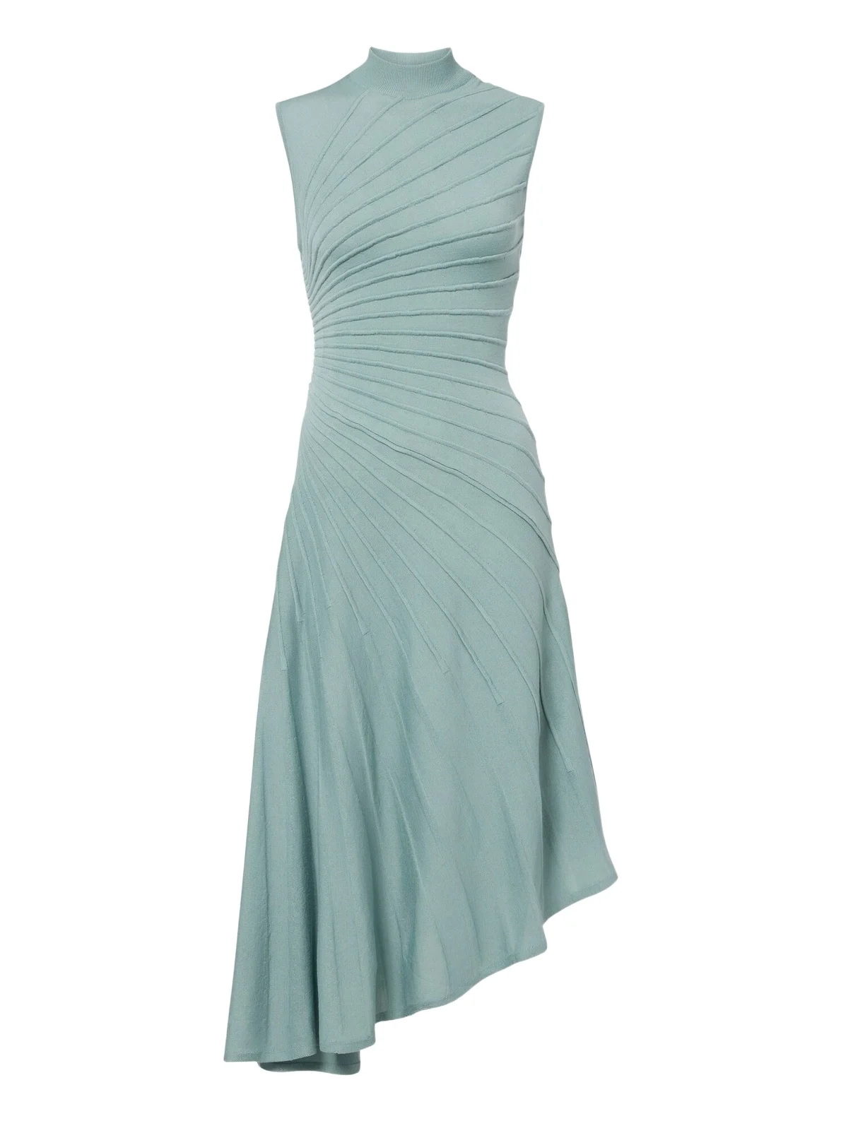 Alaïa Ray asymmetric virgin wool midi dress Alaïa Ray asymmetric virgin wool midi dress