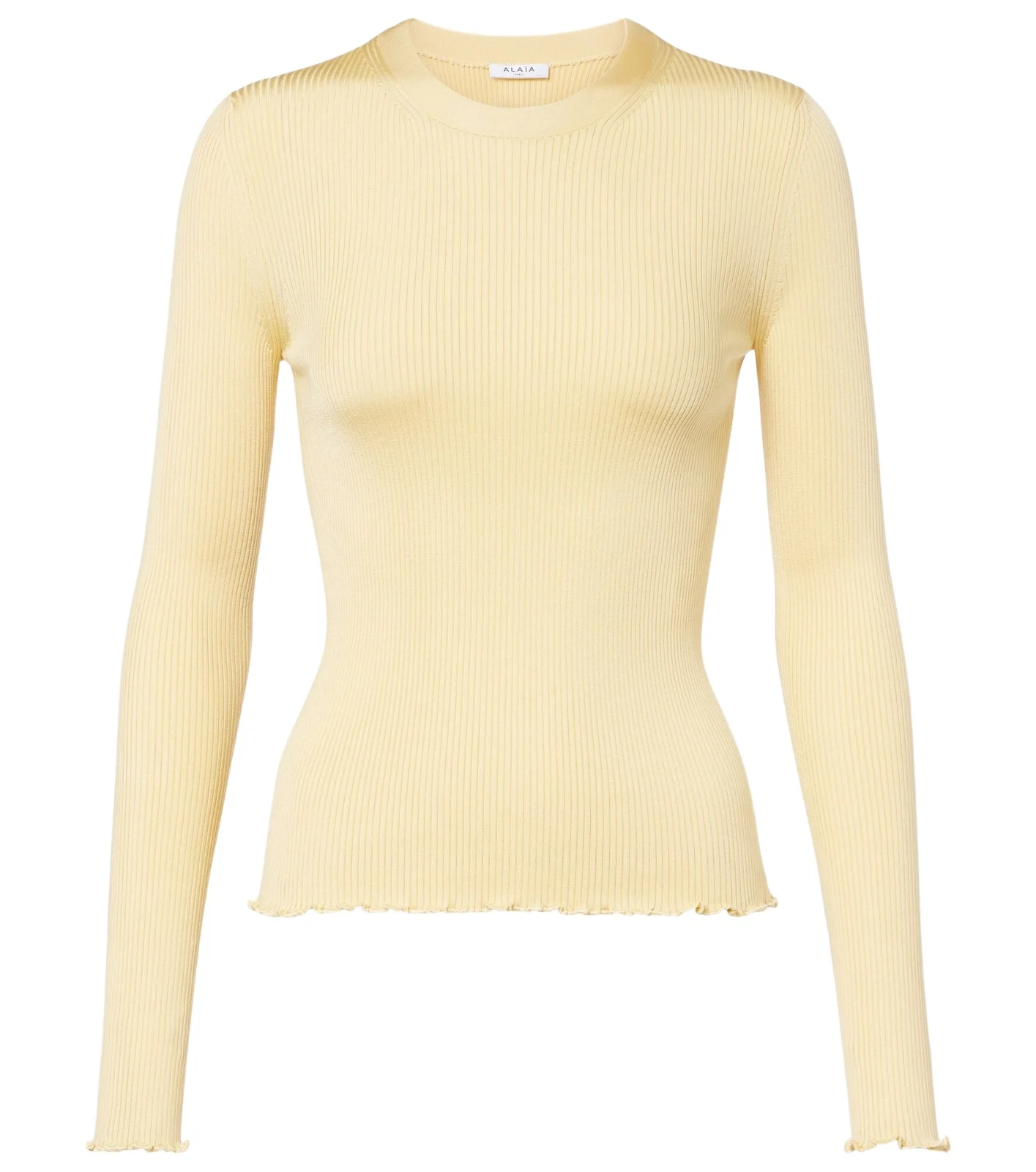 Alaïa RIbbed-knit silk-blend top Alaïa RIbbed-knit silk-blend top