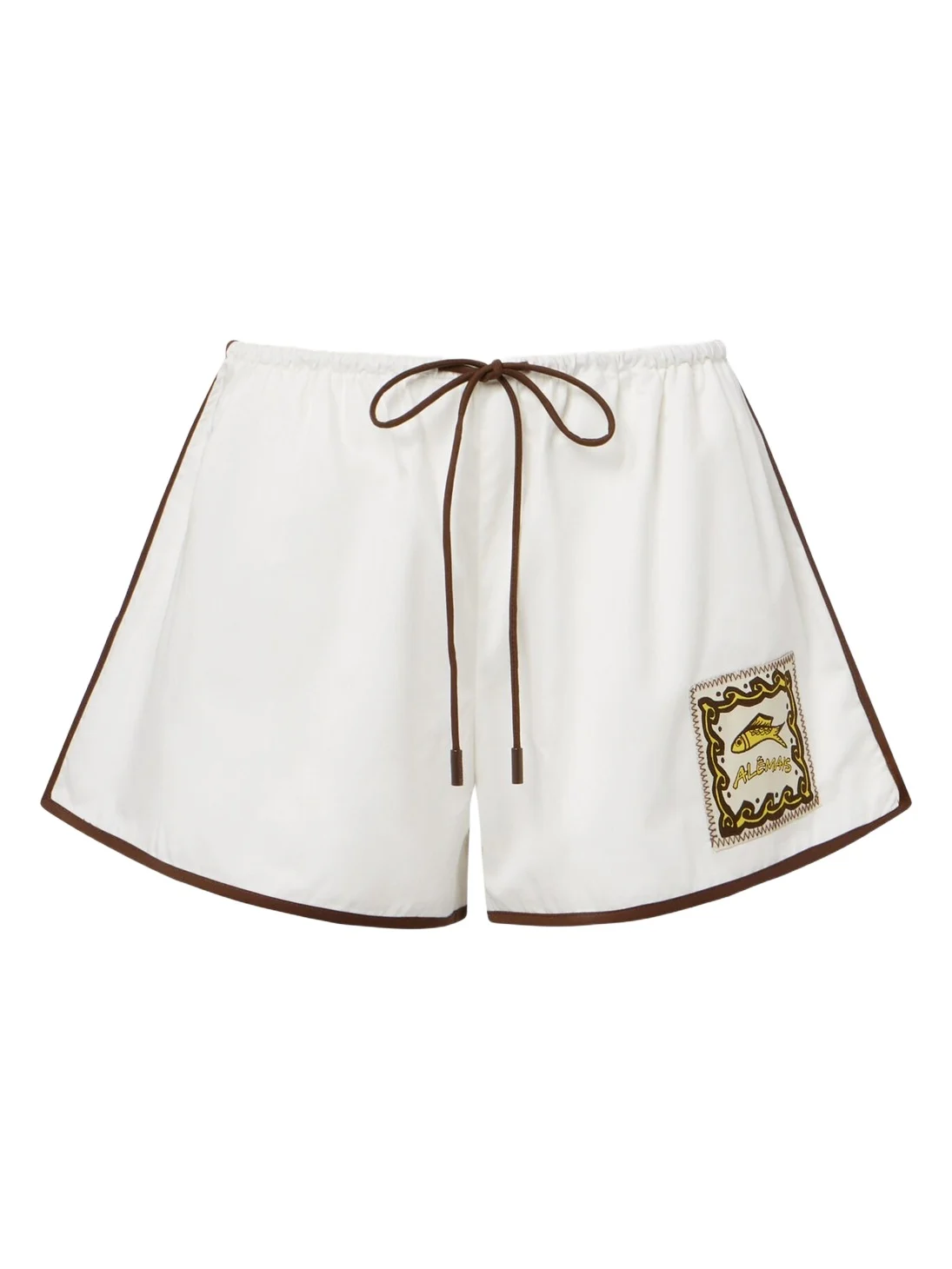 ALÉMAIS Alémais Scuba patch-appliqué cotton shorts