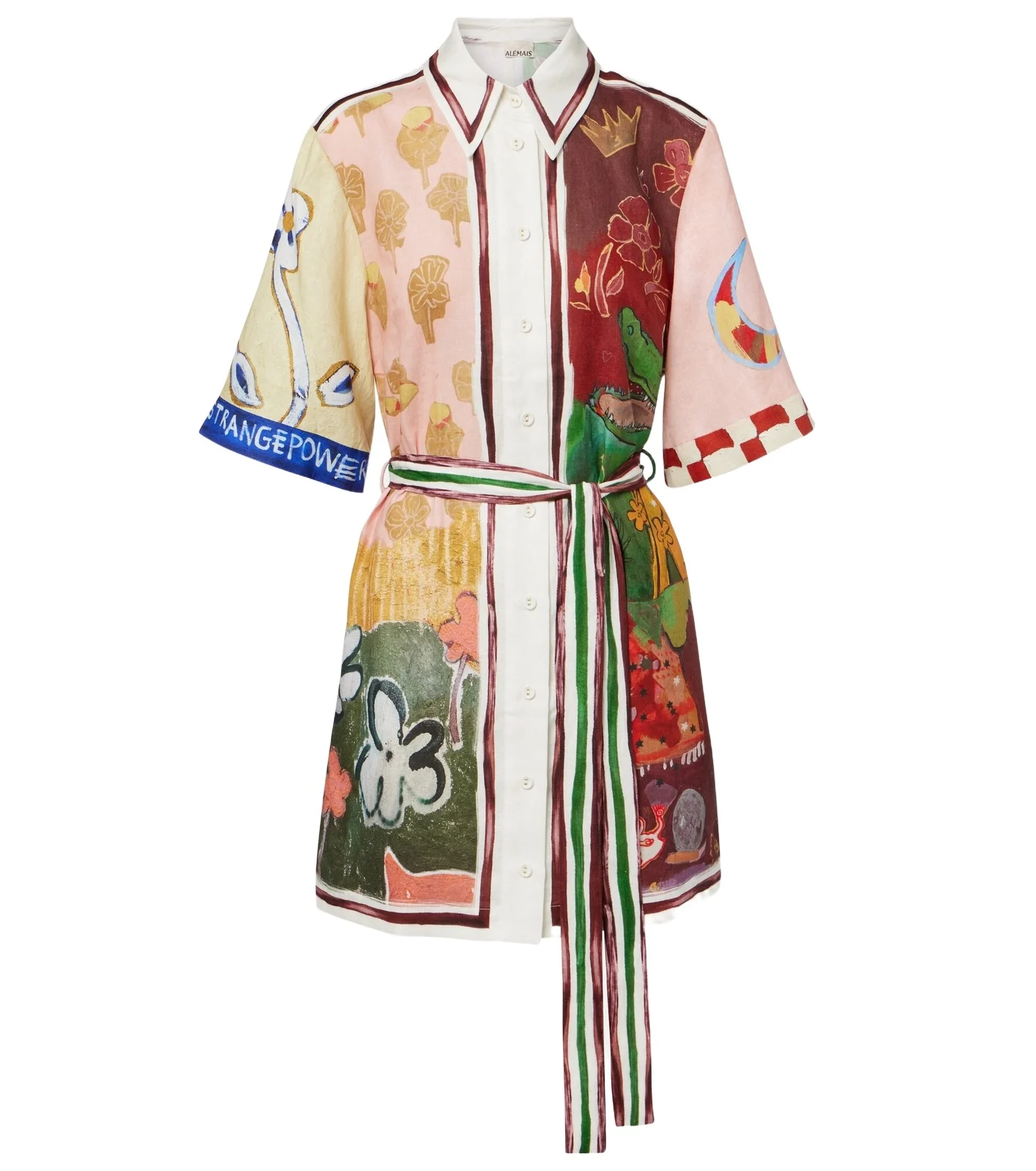 Alémais x MLAK Tangible Love linen shirt dress Alémais x MLAK Tangible Love linen shirt dress
