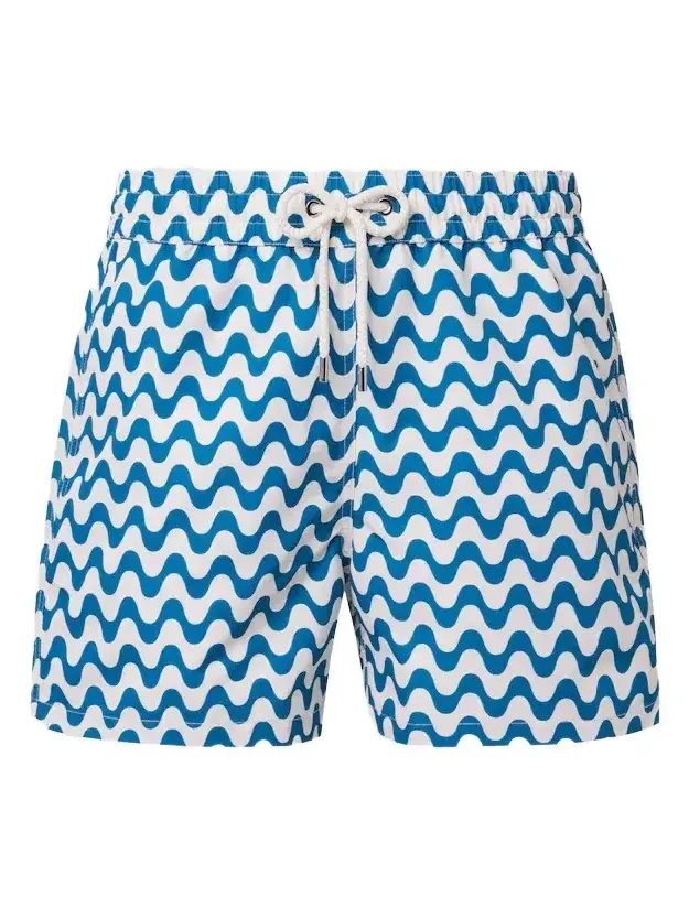 Frescobol Carioca Santos printed swim trunks