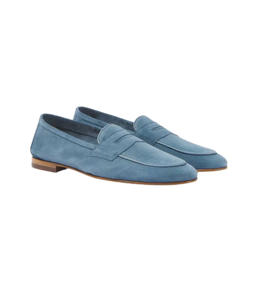Frescobol Carioca Leme suede penny loafers | Image 1 Frescobol Carioca Leme suede penny loafers | Image 1