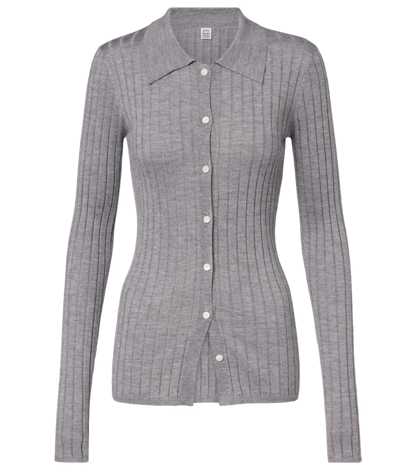 Ribbed-knit cashmere and silk cardigan Ribbed-knit cashmere and silk cardigan