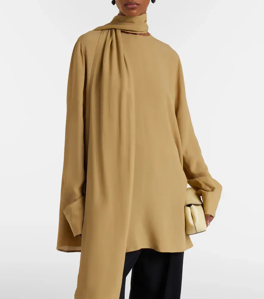 TOTEME Scarf-detail blouse | Thumbnail 4