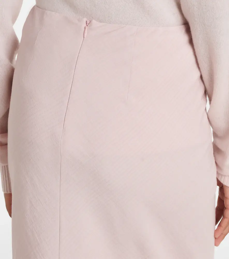 Dorothee Schumacher Soft Vibes feather-trimmed midi skirt | Thumbnail 5