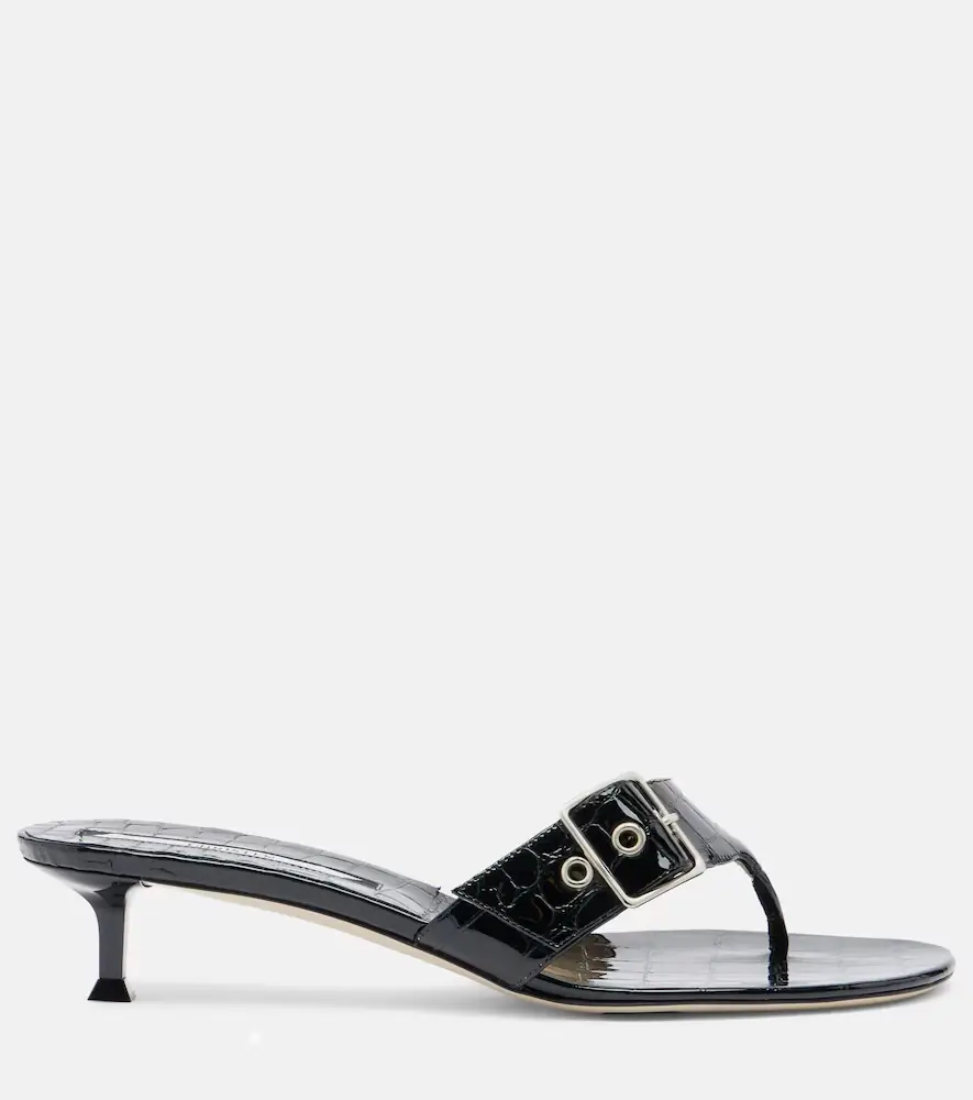 CHRISTEN Helix patent leather thong sandals | Thumbnail 2