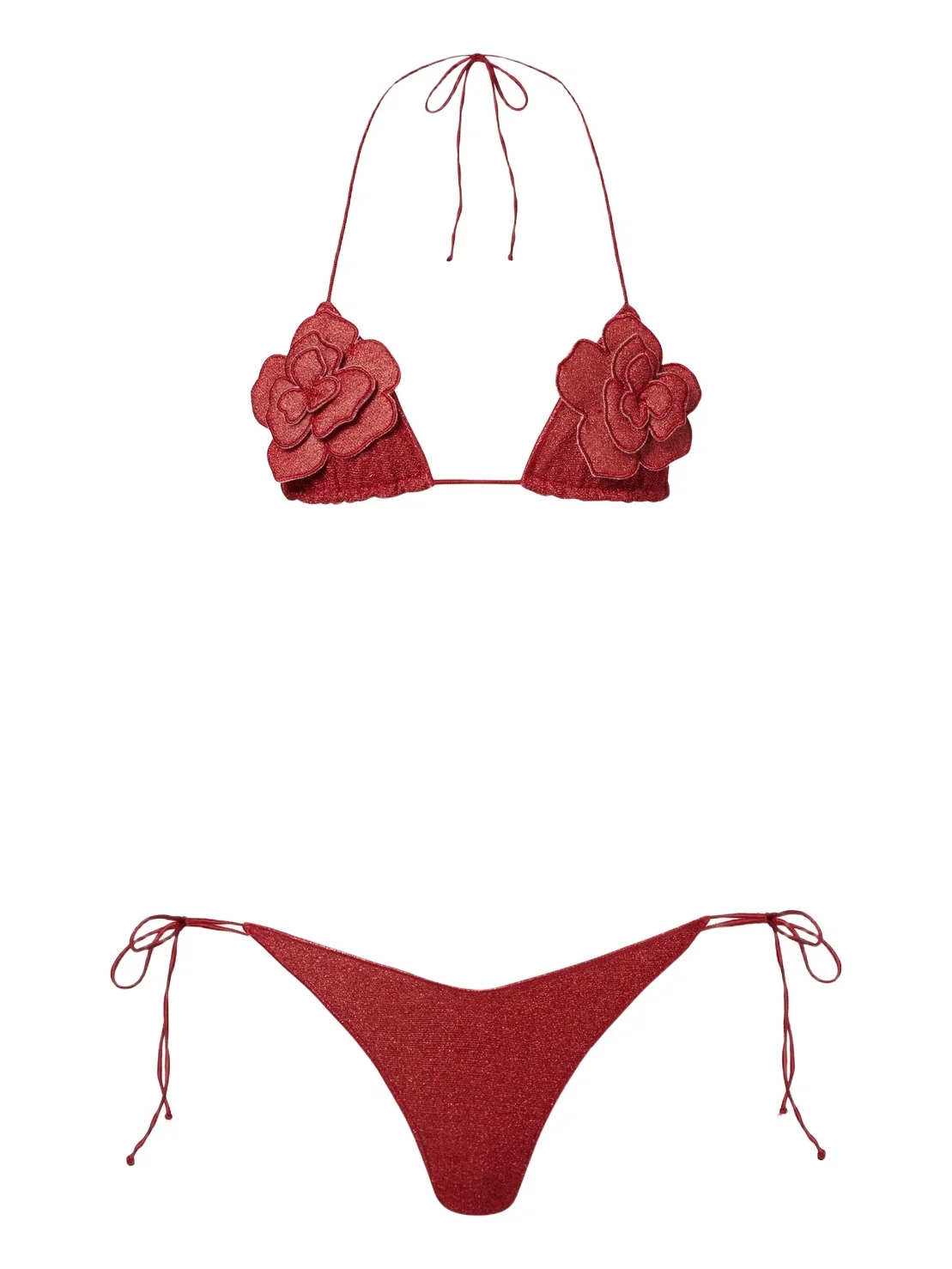 Oséree Oséree Lumière floral-appliqué bikini