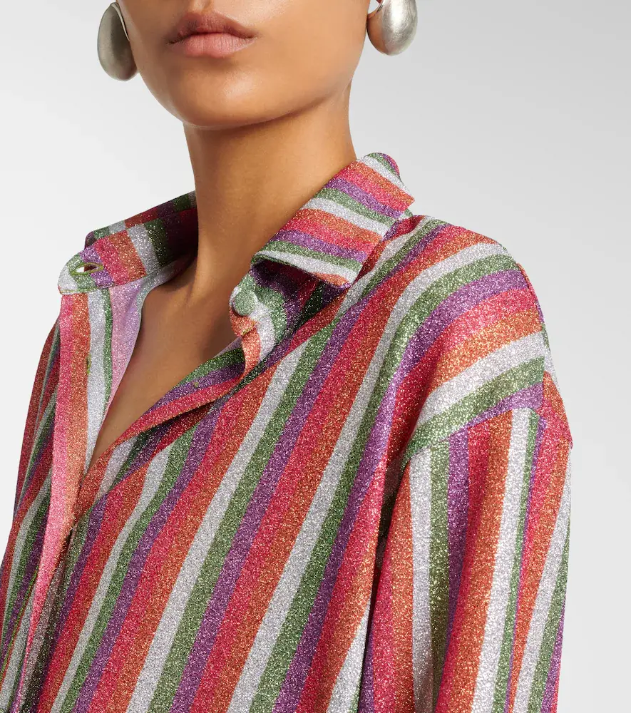 Oséree Lumière striped shirt | Thumbnail 4 Oséree Lumière striped shirt | Thumbnail 4