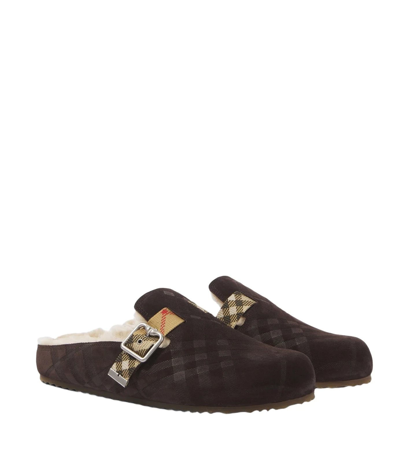 Urchin shearling-lined suede clogs