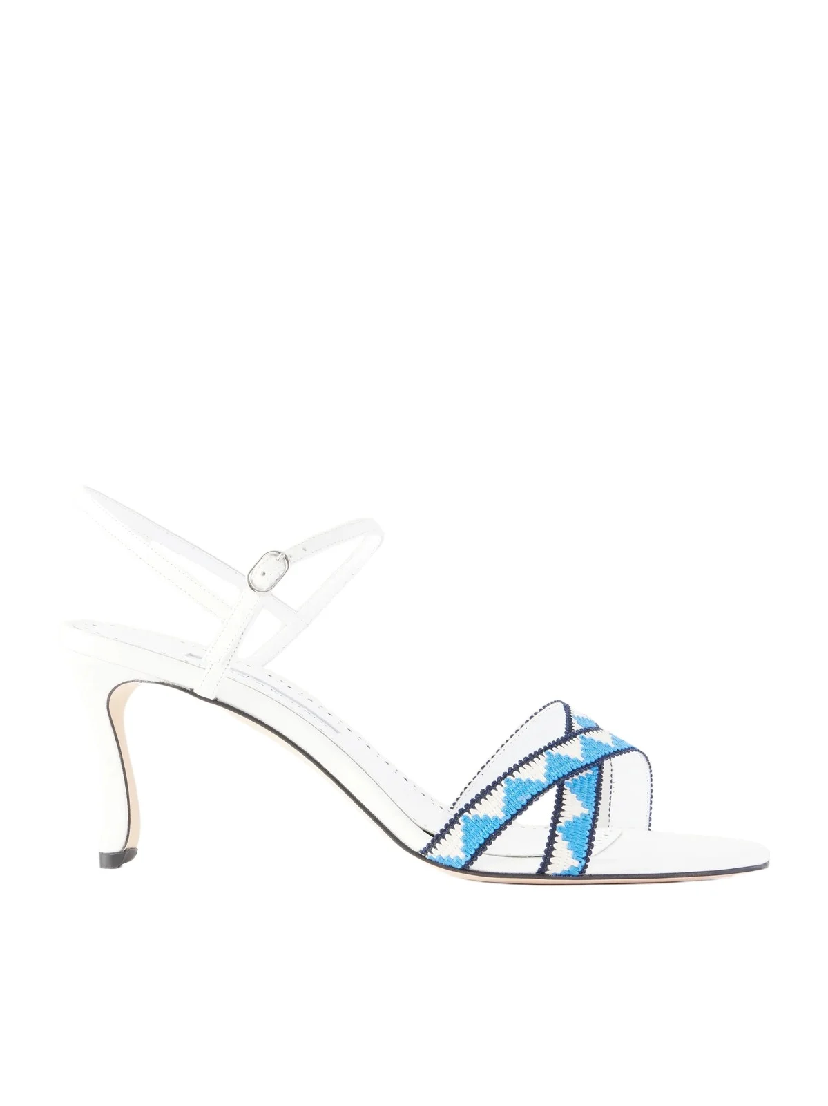 Popeyana Leather-trimmed Woven Sandals