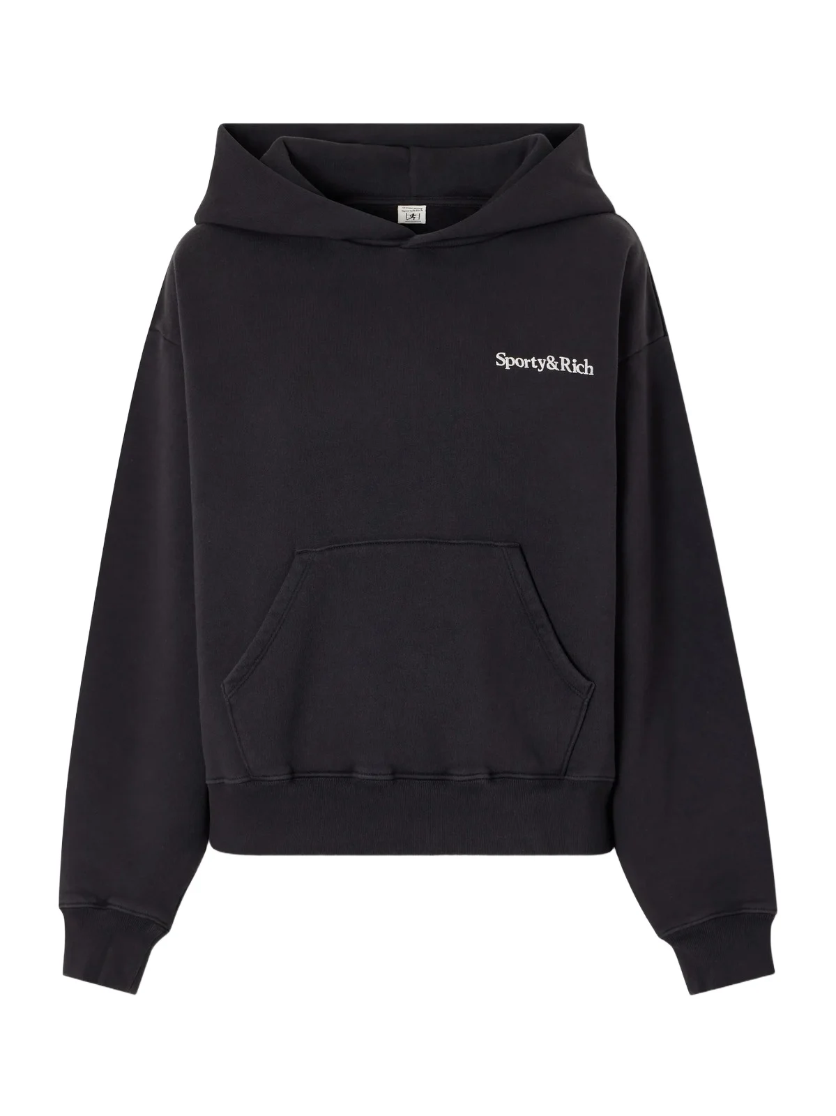 Sporty & Rich Logo Embroidered Cotton Sweatshirt