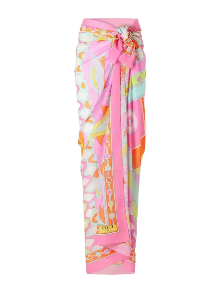 PUCCI Printed Cotton-voile Pareo | Image 1 PUCCI Printed Cotton-voile Pareo | Image 1