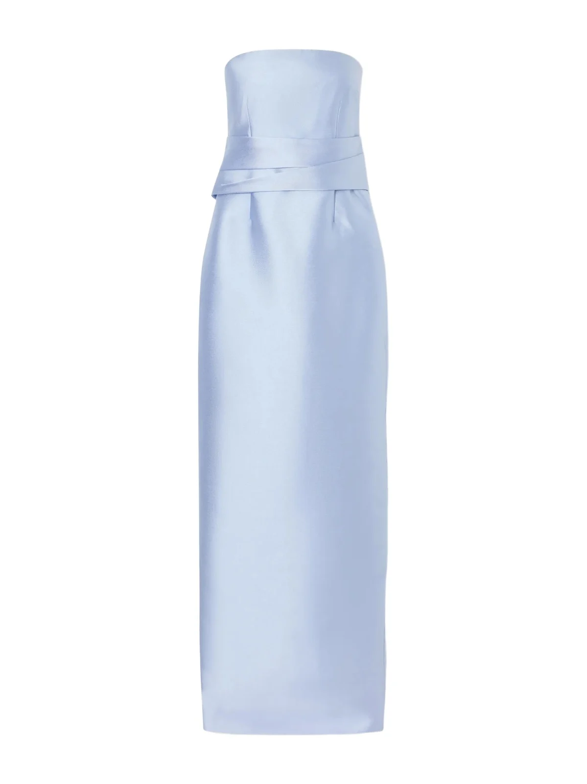 Solace London Ingrid Pleated Satin-twill Gown