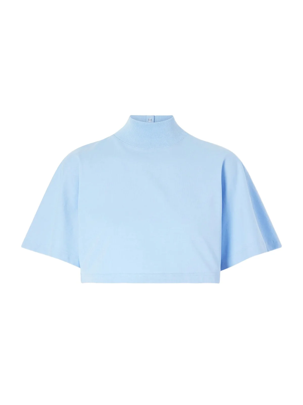 Cropped Cotton-jersey Turtleneck T-shirt Cropped Cotton-jersey Turtleneck T-shirt