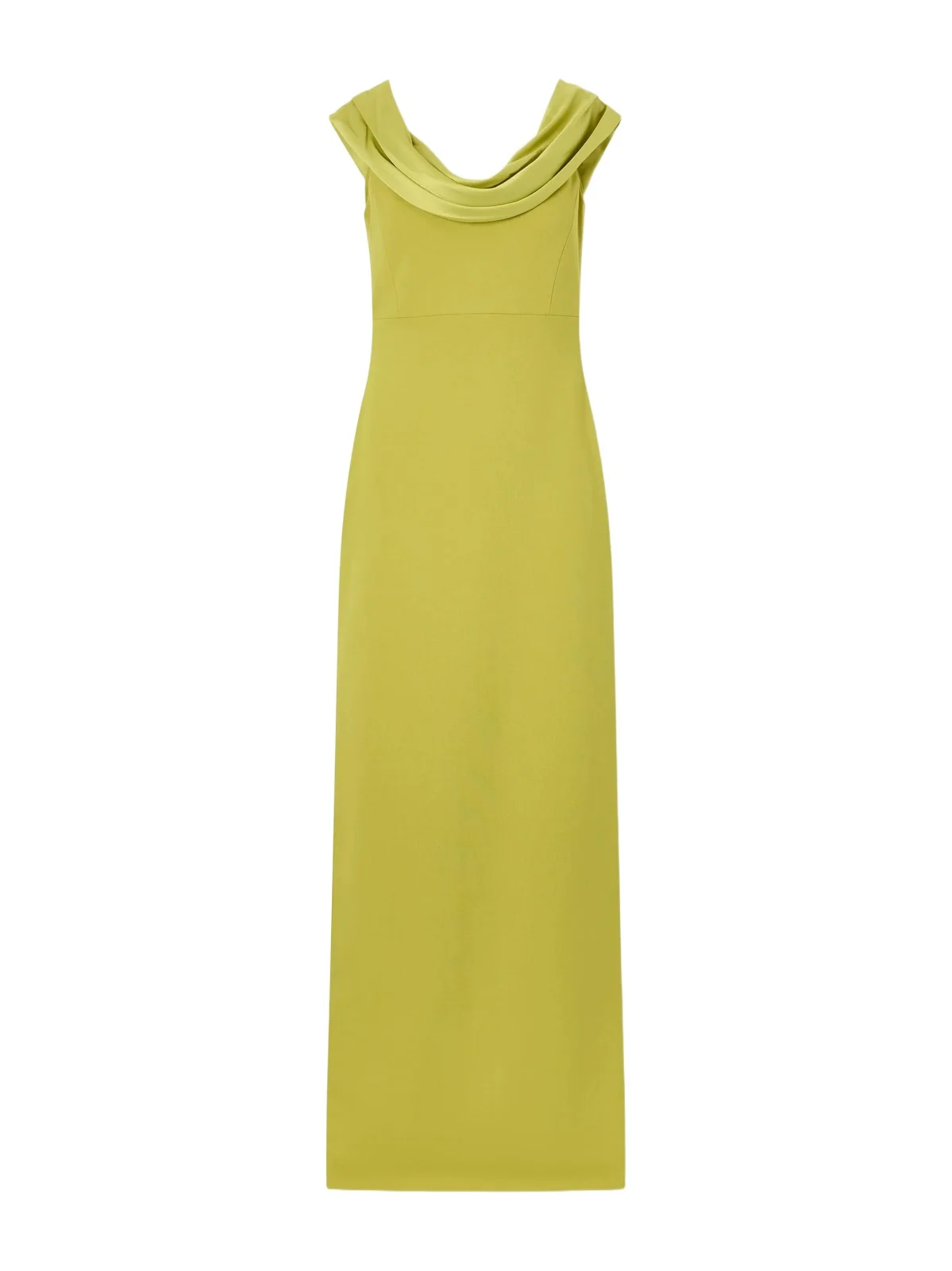 Adele Draped Satin-trimmed Crepe Maxi Dress