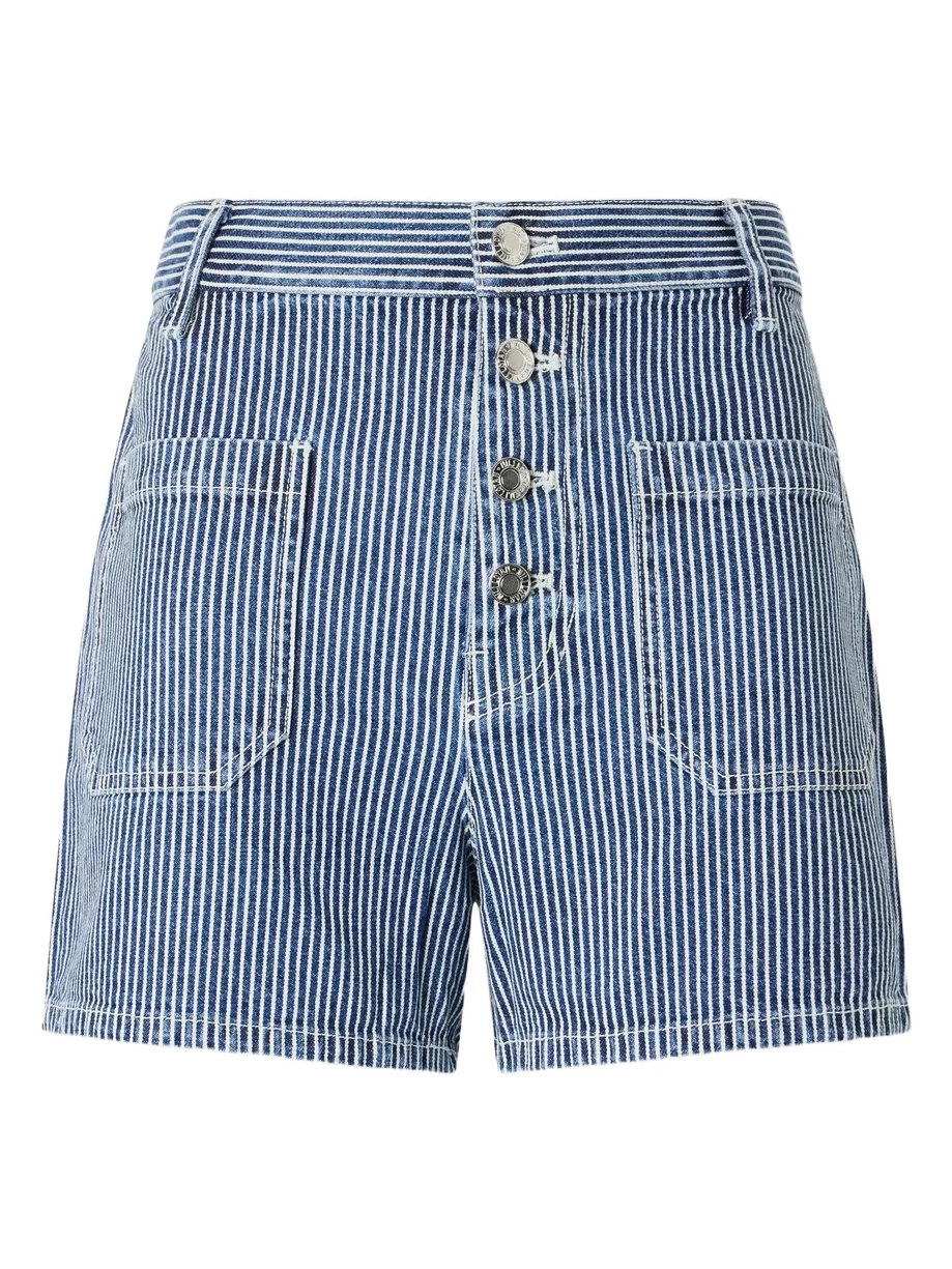 Harley Striped Denim Shorts