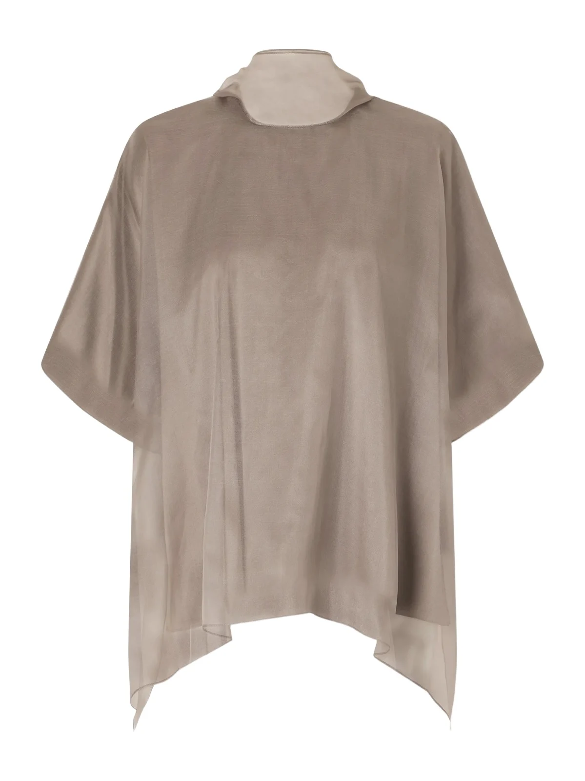 The Cali Tie-detailed Layered Silk-organza Blouse