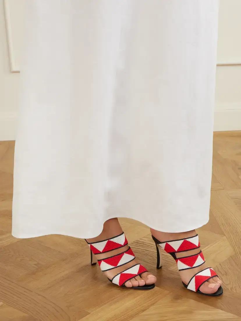 Manolo Blahnik Capro 90 Woven Sandals | Thumbnail 2