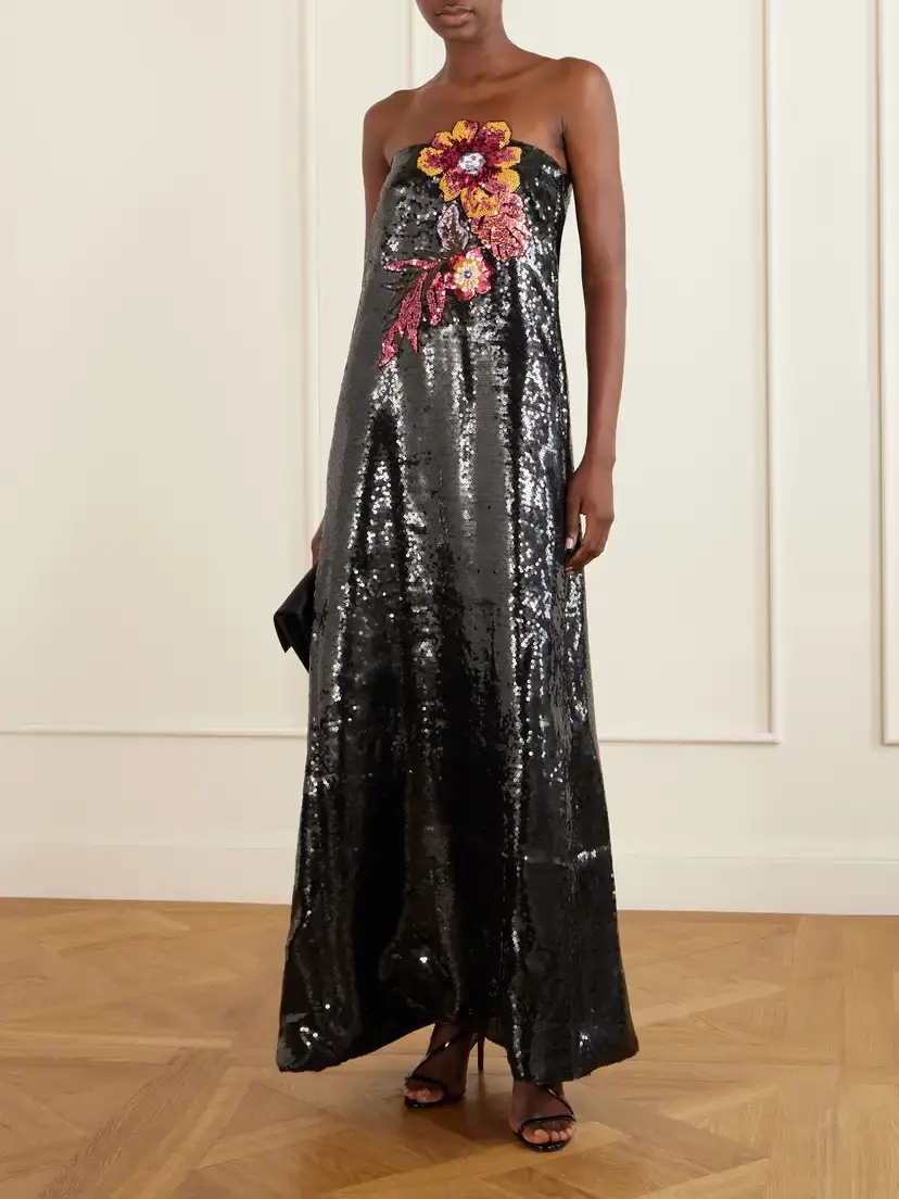 Dima Ayad Sequined Organza Gown | Thumbnail 2