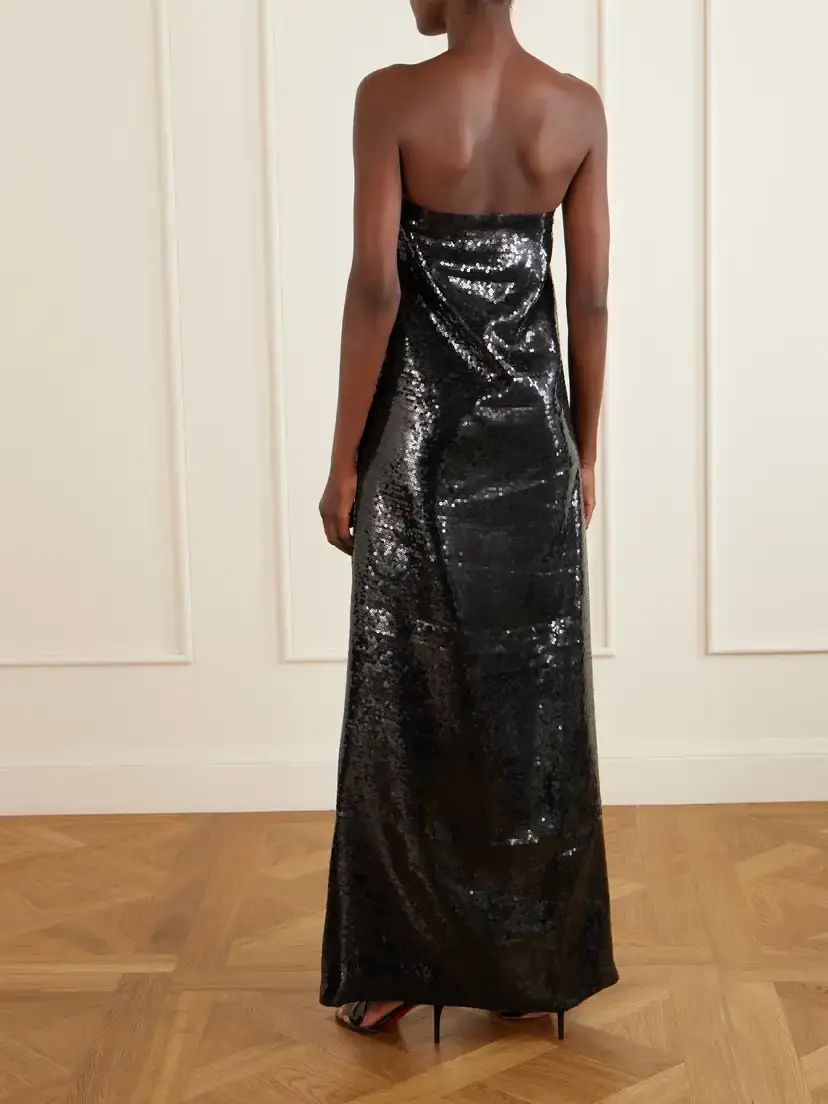 Dima Ayad Sequined Organza Gown | Thumbnail 3