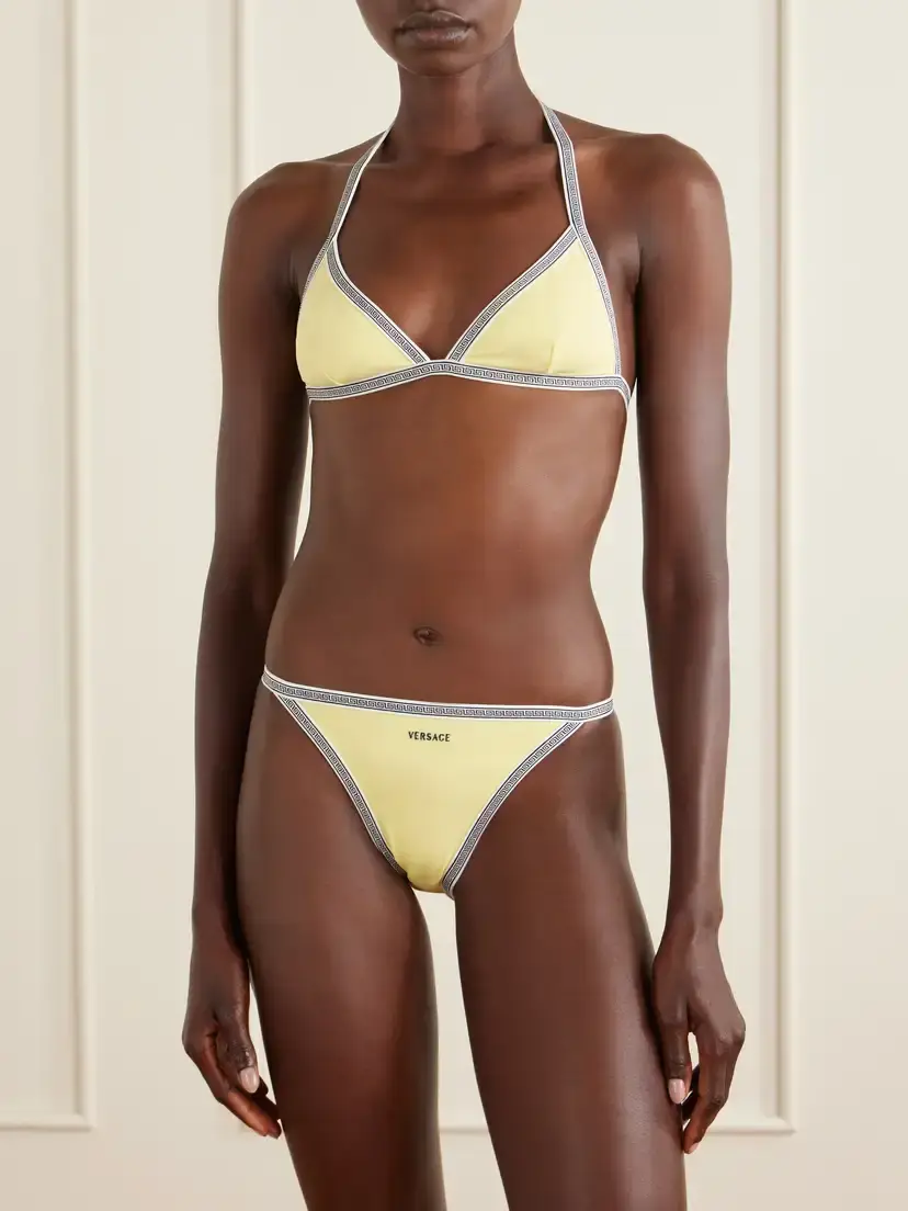 Versace Greca-printed Triangle Bikini Top | Thumbnail 2 Versace Greca-printed Triangle Bikini Top | Thumbnail 2