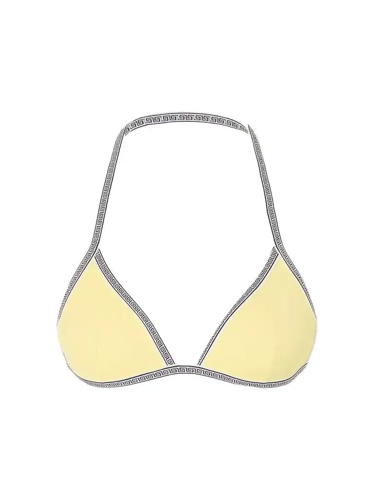 Versace Greca-printed Triangle Bikini Top | Image 1 Versace Greca-printed Triangle Bikini Top | Image 1