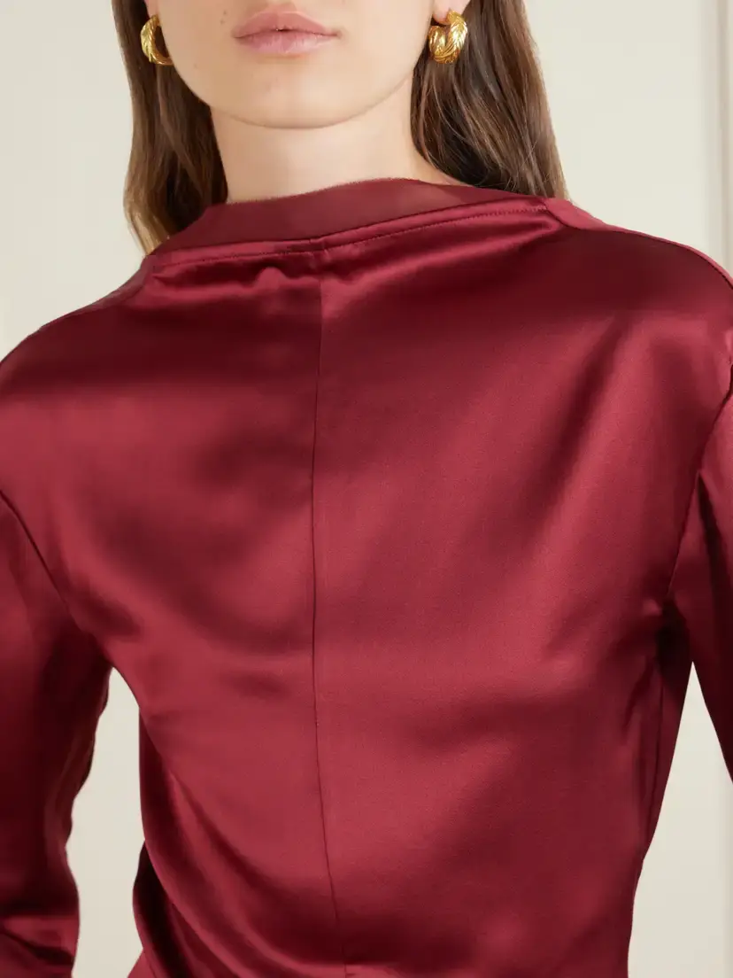 Tove Beau Knotted Silk Blouse | Thumbnail 4