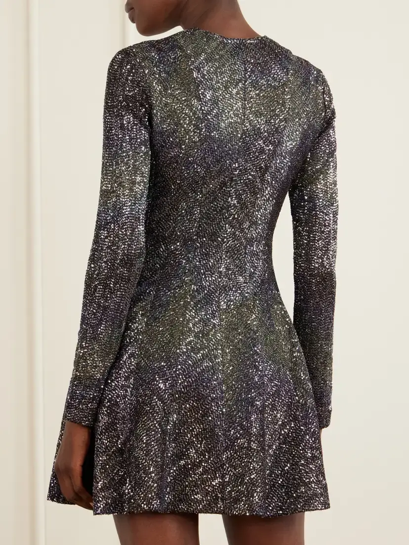Missoni Sequin-embellished Metallic Crochet-knit Mini Dress | Thumbnail 3