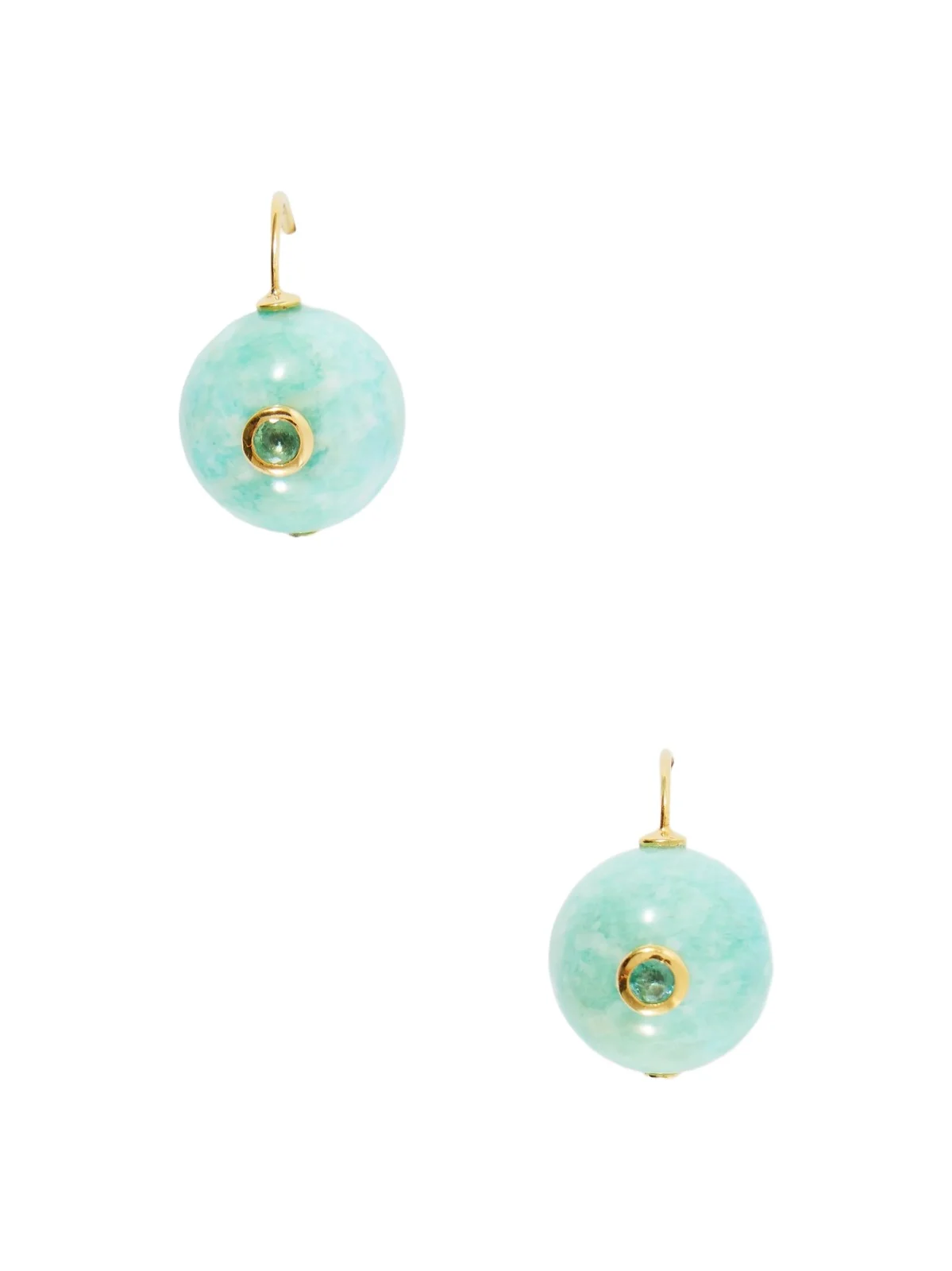 Comet Beaded Amazonite Earrings Comet Beaded Amazonite Earrings