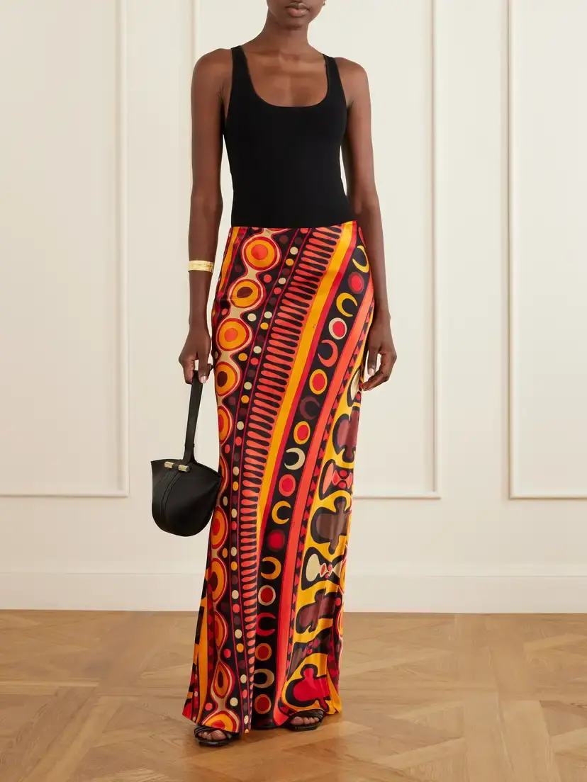 PUCCI Printed Tulle Maxi Skirt | Thumbnail 2