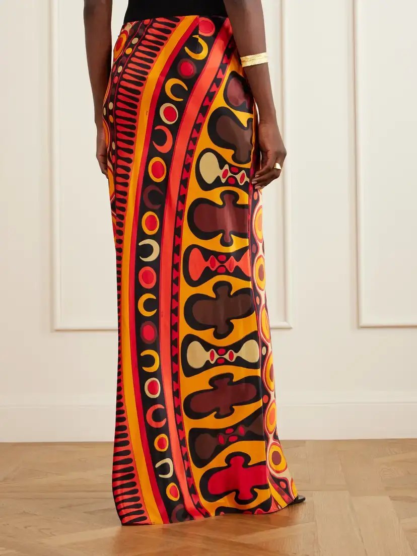 PUCCI Printed Tulle Maxi Skirt | Thumbnail 3