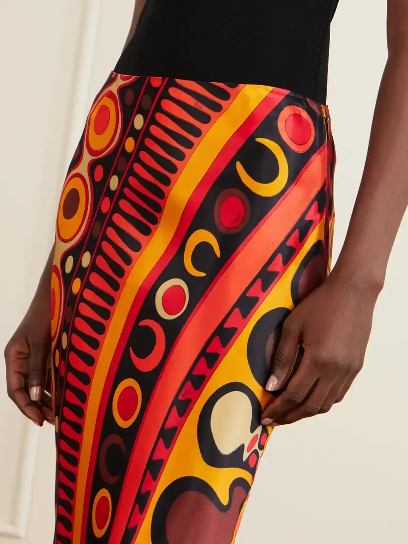 PUCCI Printed Tulle Maxi Skirt | Thumbnail 4