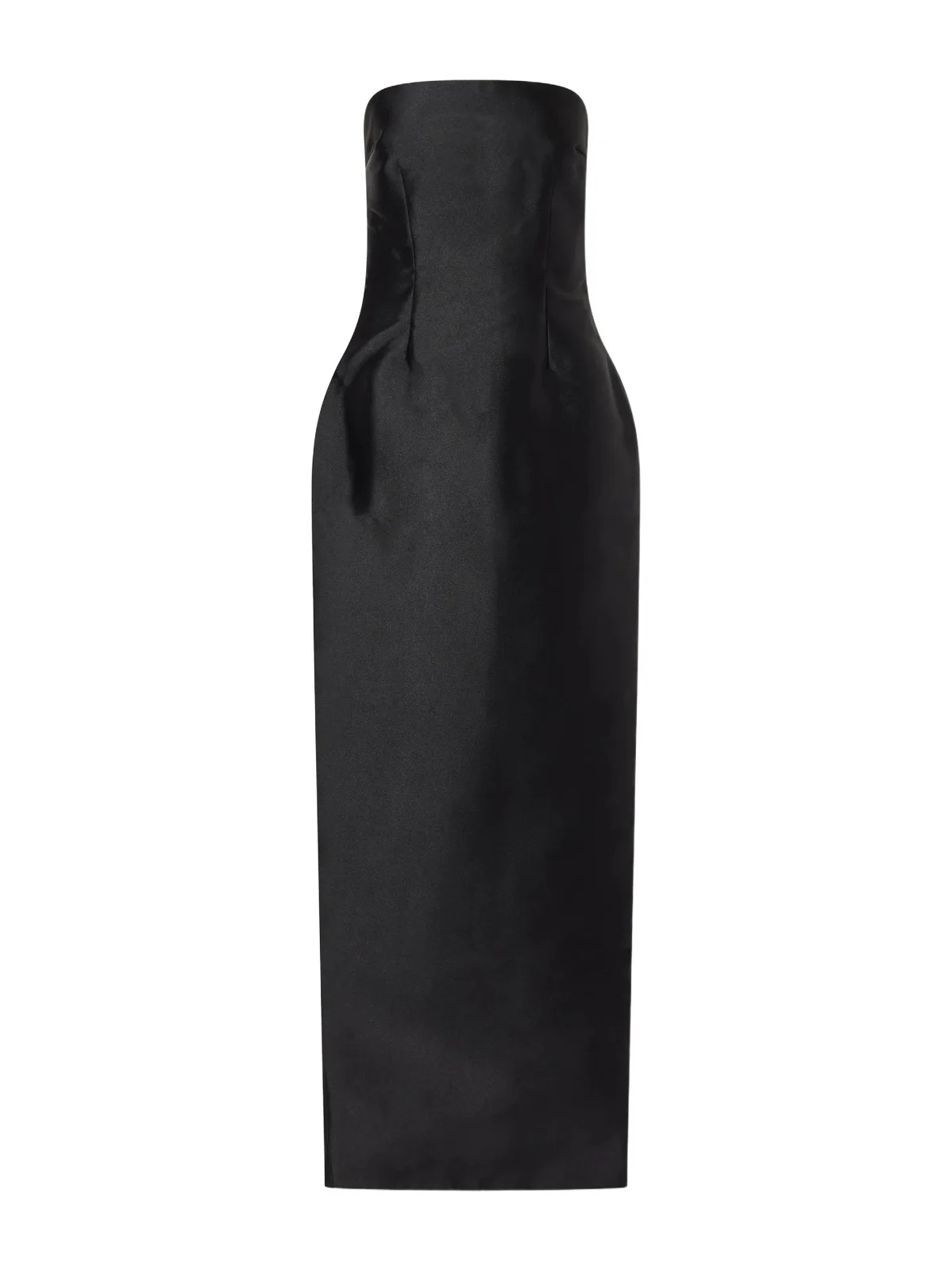 Solace London Ingrid Pleated Satin-twill Gown