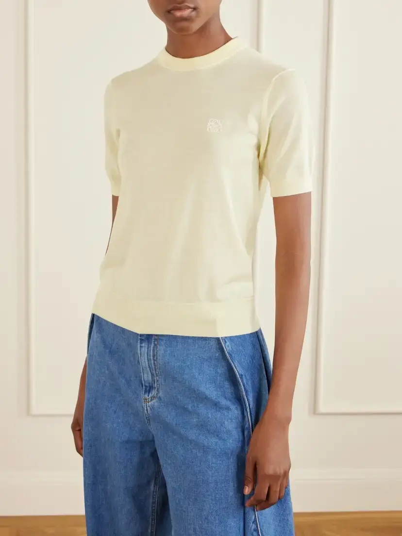 Loewe Anagram-embroidered Wool-blend Sweater | Thumbnail 3 Loewe Anagram-embroidered Wool-blend Sweater | Thumbnail 3