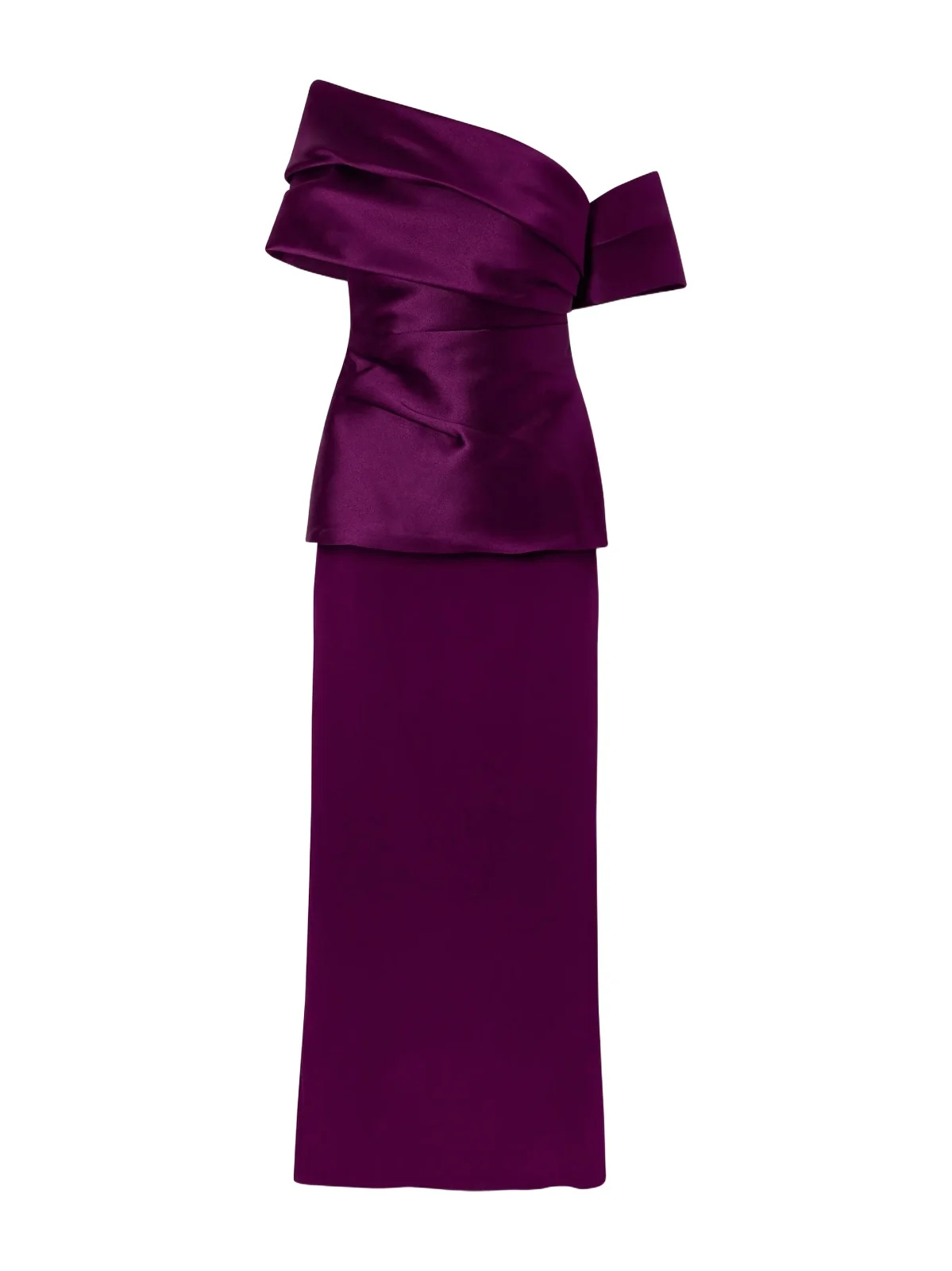 Lucine Off-the-shoulder Satin-twill Gown Lucine Off-the-shoulder Satin-twill Gown