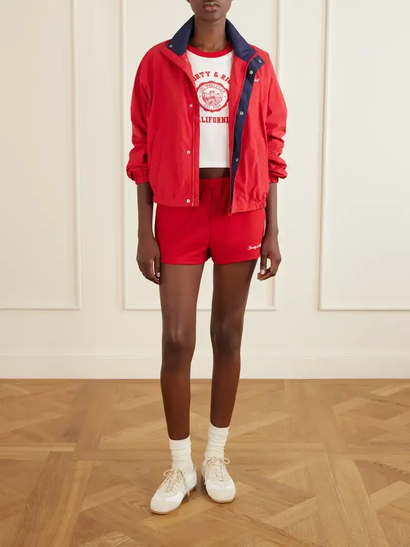 Sporty & Rich Logo-embroidered Shell Jacket | Thumbnail 2 Sporty & Rich Logo-embroidered Shell Jacket | Thumbnail 2