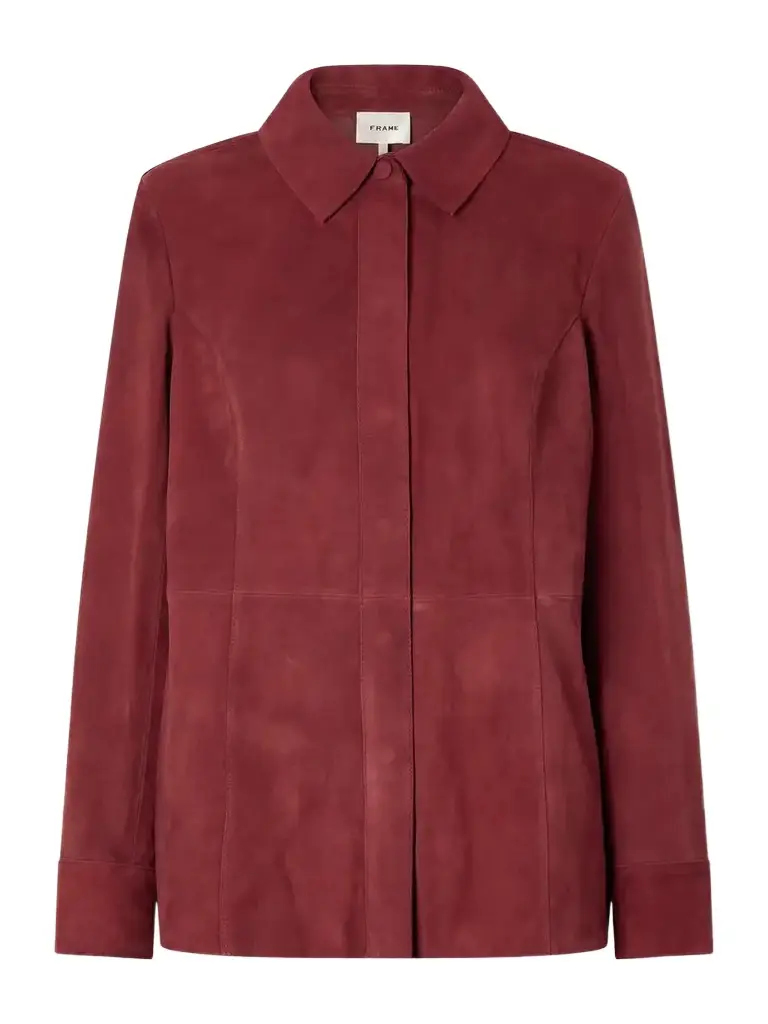 Frame Paneled Suede Shirt | Image 1 Frame Paneled Suede Shirt | Image 1