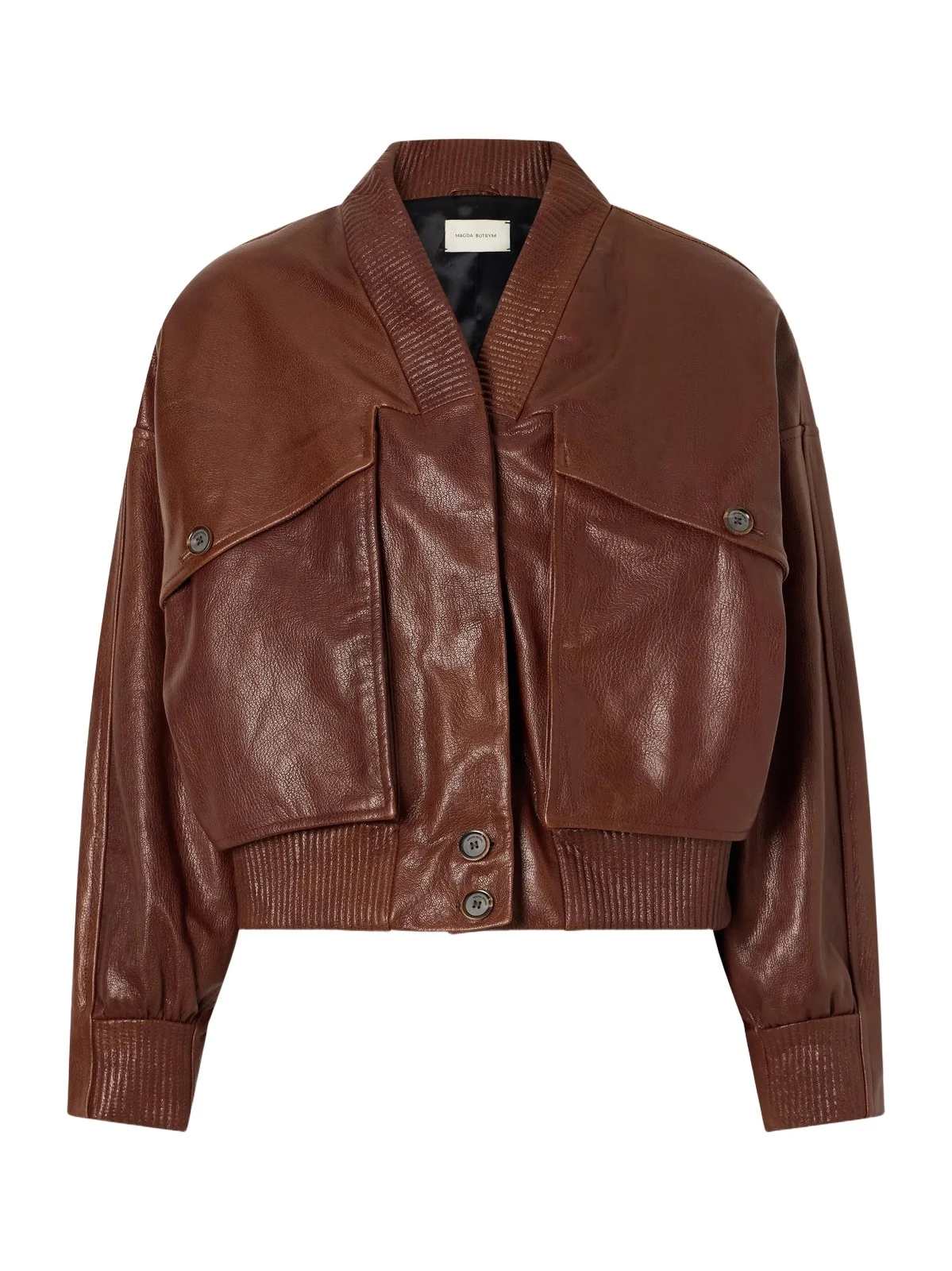 Cropped Leather Jacket